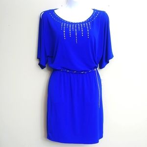 Thalia Sodi Studded Cold Shoulder Dress NWT